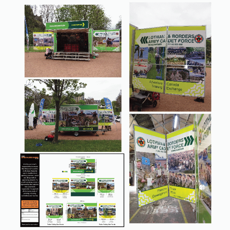 Lothian & Borders Army Cadet Force Recruitment Van Livery Vehicle Livery